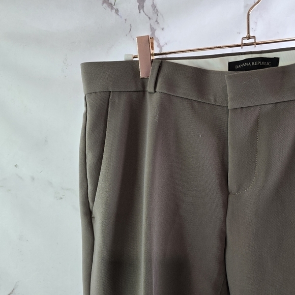 Banana Republic Pants Womens 6 Brown Purple Stretchy Trouser High Rise Taupe - Picture 2 of 14